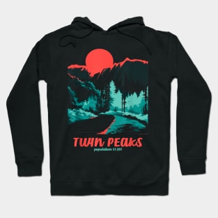 Twin Peaks - Classic Tonal Color Pop Poster Graphic Hoodie